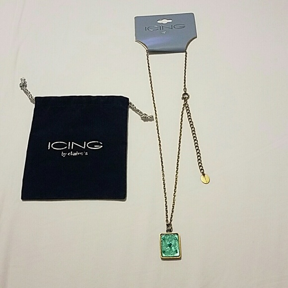 ICING by Claire's Jewelry - Bronze/Aqua  Necklace